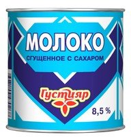 Молоко сгущ. с сах. 8,5%, 380г., в банке №7А Густияр
